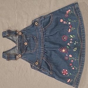 Overall Denim Dress